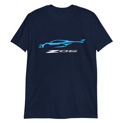 2023 'Vette Z06 C8 Vette Rapid Blue Silhouette T-Shirt