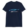 2023 'Vette Z06 C8 Vette Rapid Blue Silhouette T-Shirt view 1