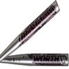 Worth | Mayhem Slowpitch Softball Bat | Approved for All Associations | 34" | 27 oz | Silver / Black / Red view 1