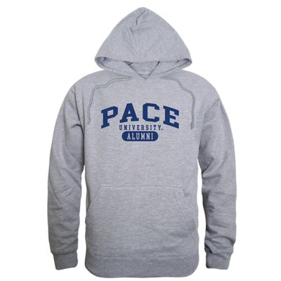 W Republic Pace University Setters Alumni Fleece Hoodie Sweatshirts - Heather Grey, Medium