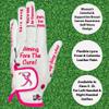 Giggle Golf Women's Golf Gloves (X-Large, Worn On Right Hand, Breast Cancer Awareness) view 3