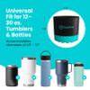 SquidCup Non-Tipping, Anti-Spill Cup Holder for Boats, Kayaks, SUPs, RVs, Fishing & Camping | Universal 1230 oz Fit | BPA-Free, Optional SquidDisk Mount Included for Textured Surfaces (Black/Teal) view 3
