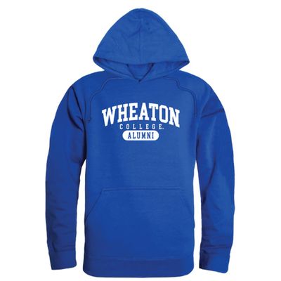 W Republic Wheaton College Lyons Alumni Fleece Hoodie Sweatshirts - Royal, X-Large