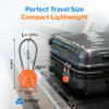 Forge TSA Approved Luggage Locks Ultra-Secure Dimple Key Cable Locks for Travel with Zinc Alloy Body- 2 Orange Locks view 4