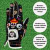 Giggle Golf Women's Golf Gloves (Medium, Worn On Left Hand, Sugar Skulls) view 4