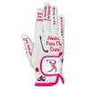 Giggle Golf Women's Golf Gloves (Large, Worn On Right Hand, Breast Cancer Awareness) view 1