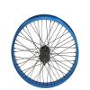 Bike 20 x 2.125 Alloy Rear Wheel 48 Spoke SS Black 9T 14mm Blue Wall view 1