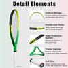 bo'weiqi 21" Kids Tennis Racket for Aged 6-8, Lightweight Toddler Tennis Racket for Outdoor/Indoor Sports Including 1 Tennis Racket,1 Non-Slip Grip and 1 Shoulder Strap Bag Easy Carry(Green+Yellow) view 4