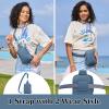 INICAT Anti Theft Crossbody Bags for Women Small Sling Bag Travel Essentials Fanny Packs Cross Body Purses Birthday Gifts (Blue) view 3