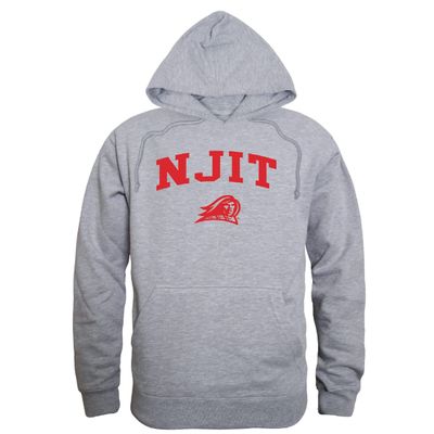 W Republic NJIT Highlanders Seal Hoodie Sweatshirts - Heather Grey, Medium