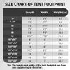 Clostnature Tent Footprint - Waterproof Camping Tarp, Heavy Duty Tent Floor Saver, Ultralight Ground Sheet Mat for Hiking, Backpacking, Hammock, Beach - Storage Bag Included view 3