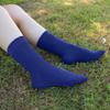 SERISIMPLE Colorful Quarter Ladies Crew Socks Breathable Solid Pastel Light Color Thin Bootie Unisex Sock 5 Pairs (s,Royal Blue) view 2