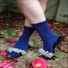 SERISIMPLE Colorful Quarter Ladies Crew Socks Breathable Solid Pastel Light Color Thin Bootie Unisex Sock 5 Pairs (s,Royal Blue) view 3