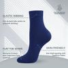 SERISIMPLE Colorful Quarter Ladies Crew Socks Breathable Solid Pastel Light Color Thin Bootie Unisex Sock 5 Pairs (s,Royal Blue) view 4