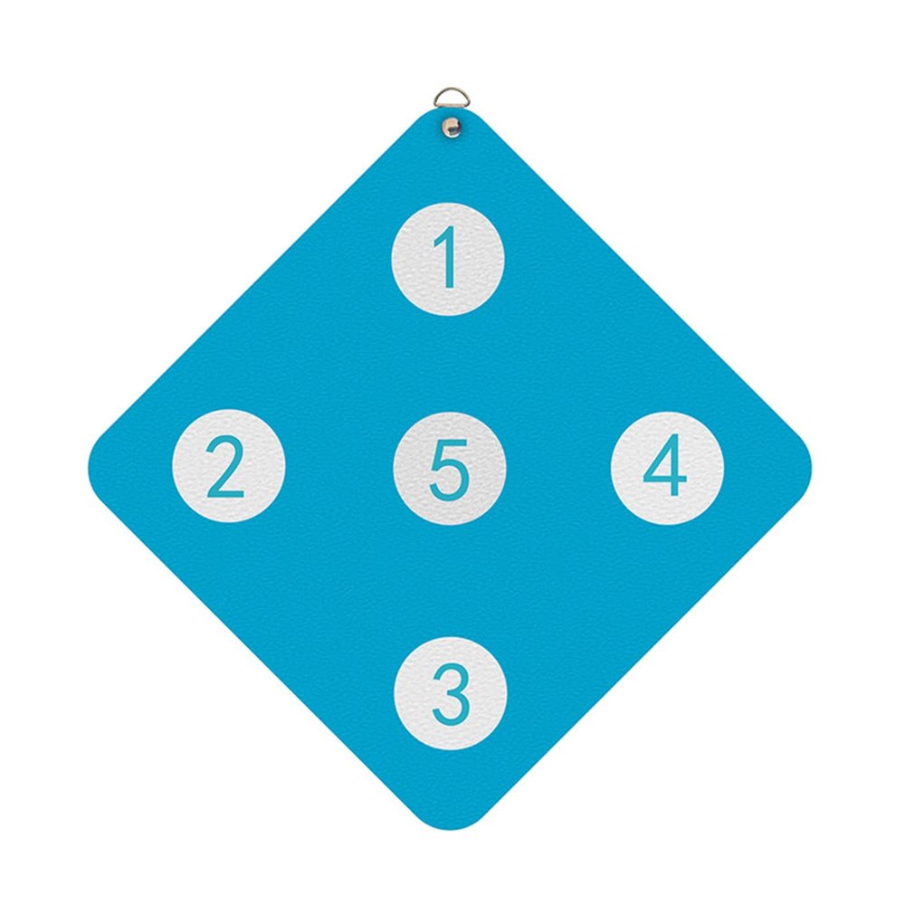 lamphle 13"x13" Fencing Target for Saber Foil and Epee with Five Bullseye, Fencing Training Equipment Self-Training, Home Fencing Equipment for Child and Adult Fencer Lake Blue