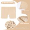 Auranso Girls Bike Shorts Cartwheel Breathable and Safety Biker Under Dress Dance Shorts Skin Color 10-12 Years view 4