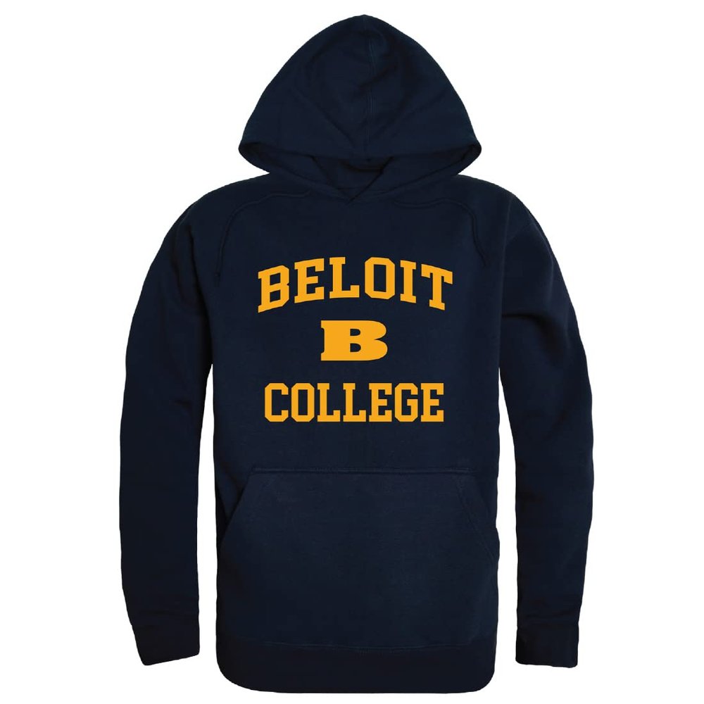 W Republic Beloit College Buccaneers Seal Hoodie Sweatshirts - Navy, Medium