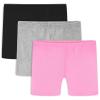Auranso Girls Bike Shorts Cartwheel Breathable and Safety Biker Under Dress Dance Shorts Black Pink Grey 9-10 Years view 1