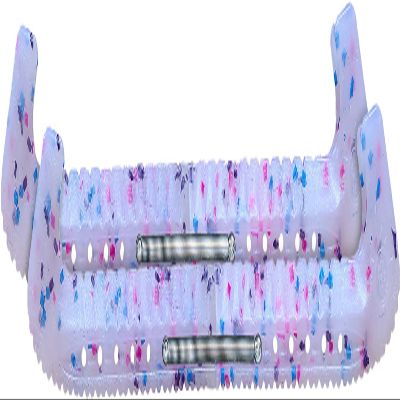 SKATE GURU Figure Skating Blade Guard - Figure - Sprinklz Pink Blue Purple 120
