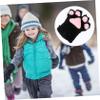jojofuny Adorable Plush Gloves for Boys and Girls Warm Fingerless Mittens for Cosplay and Performance Cute Furry Accessories for Toddlers Birthday view 4