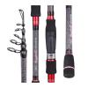 DYPASA Fishing Pole Fishing Rod Carbon Fiber Telescopic Fishing Pole Super Light Two Colors Fishing Tackle for Fishing 1.8/2.1/2.4/2.7M Fishing Rod (Size : Red Rod 2.4M) view 1
