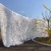 Suwooy Camo Netting for Hunting,Sunscreen Camouflage Net 2/3/4/5/6/7/8/9/10m,Military Net,Camping,Party Decoration,Car Cover,White Reinforced Camouflage Netting,Shade Net,White-4x7m(13.1 * 23ft) view 1
