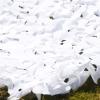 Suwooy Camo Netting for Hunting,Sunscreen Camouflage Net 2/3/4/5/6/7/8/9/10m,Military Net,Camping,Party Decoration,Car Cover,White Reinforced Camouflage Netting,Shade Net,White-4x7m(13.1 * 23ft) view 2