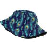 Cute Peacock Bucket Hat Packable Peacock Feather Sun Protction Hat Summer Outdoor Fisherman Hat for Women Men view 2
