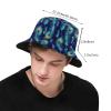 Cute Peacock Bucket Hat Packable Peacock Feather Sun Protction Hat Summer Outdoor Fisherman Hat for Women Men view 3