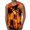 NaRHbrg Palm Tree Tanks Tops for Mens Cool Printed Graphic Sleeveless Tank Top Muscle Shirt for Workout Gym Jogging view 1