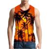 NaRHbrg Palm Tree Tanks Tops for Mens Cool Printed Graphic Sleeveless Tank Top Muscle Shirt for Workout Gym Jogging view 3