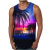 NaRHbrg Palm Tree Tanks Tops for Mens Cool Printed Graphic Sleeveless Tank Top Muscle Shirt for Workout Gym Jogging view 1