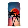 NaRHbrg Palm Tree Tanks Tops for Mens Cool Printed Graphic Sleeveless Tank Top Muscle Shirt for Workout Gym Jogging view 4