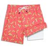 2t Rash Guard Boys Sets with Boys Swim Trunks with Boxer Brief Liner UPF50+ Orange Branana view 4