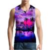NaRHbrg Palm Tree Tanks Tops for Mens Cool Printed Graphic Sleeveless Tank Top Muscle Shirt for Workout Gym Jogging view 3