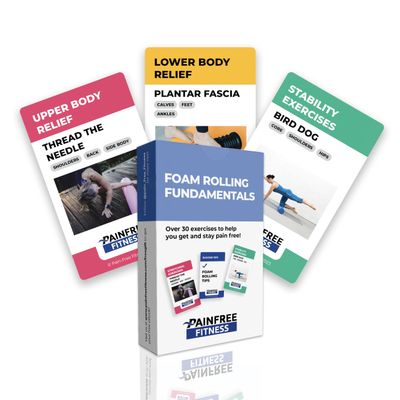 (30+ Cards) Foam Rolling Fundamentals Flashcards, 3x5 in, Fitness Cards for Fast Recovery, Color Coded Workout Cards for Foam Roller Warm Ups & Cooldowns, Bend Resistant, Durable