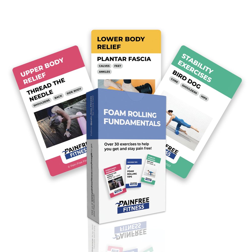 (30+ Cards) Foam Rolling Fundamentals Flashcards, 3x5 in, Fitness Cards for Fast Recovery, Color Coded Workout Cards for Foam Roller Warm Ups & Cooldowns, Bend Resistant, Durable