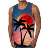 NaRHbrg Palm Tree Tanks Tops for Mens Cool Printed Graphic Sleeveless Tank Top Muscle Shirt for Workout Gym Jogging view 1