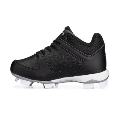 RIP-IT Women's Diamond Softball Cleats | Molded Softball Shoes for Women | Black | Size 8.5