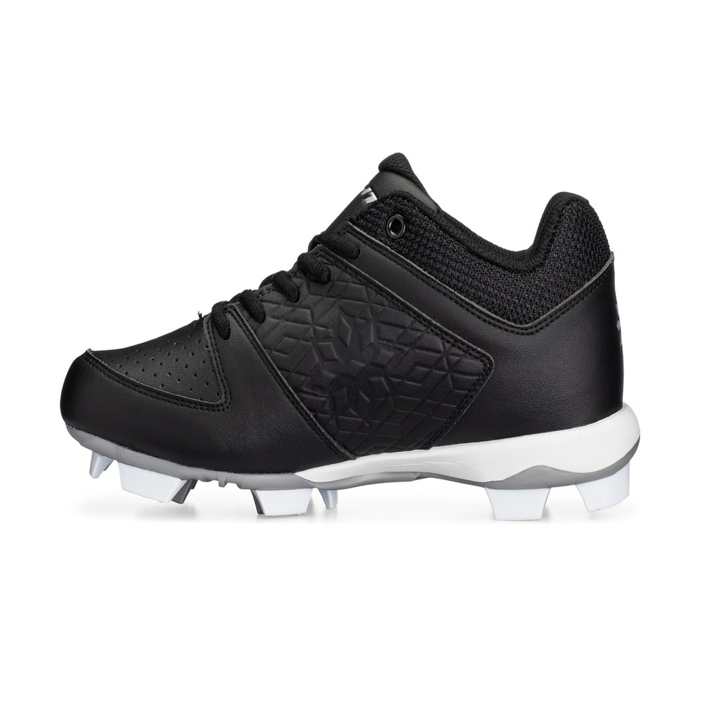 RIP-IT Women's Diamond Softball Cleats | Molded Softball Shoes for Women | Black | Size 8.5