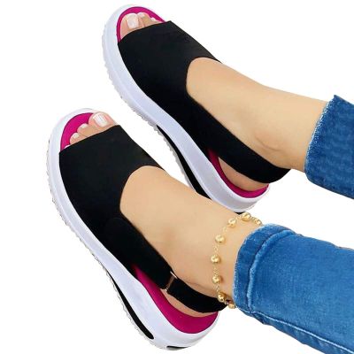 Spring Sandals for Women 2023 Platform Sandals Women Women's Ankle Strap Closed Toe Espadrille Wedge Heels Sandals Retro Casual Buckle Strap Ladies Platform Summer Shoes Womens Wedge Sandals