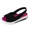 Spring Sandals for Women 2023 Platform Sandals Women Women's Ankle Strap Closed Toe Espadrille Wedge Heels Sandals Retro Casual Buckle Strap Ladies Platform Summer Shoes Womens Wedge Sandals view 3
