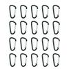 Magik 20-40 Pc D Shape Aluminum Carabiner Clips Spring Camping Snap Hook Keychain (20 Pack) view 1