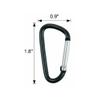 Magik 20-40 Pc D Shape Aluminum Carabiner Clips Spring Camping Snap Hook Keychain (20 Pack) view 4
