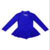 Loodgao Kids Girls Long Sleeve Figure Ice Skating Dance Dress Mesh Splice Gymnastics Leotard Dance Costume Royal Blue 8 view 4