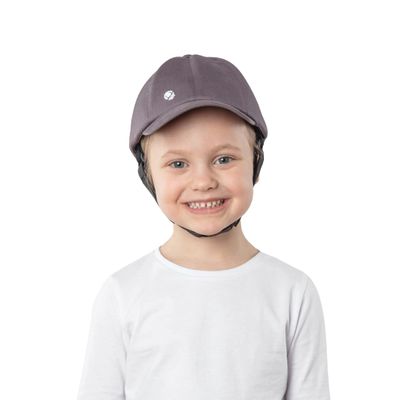 Ribcap Medical Helmet for Kids | Platin Baseball Cap with Chin Strap | Midi/Maxi 19.5-21.5 | Soft Protective Helmet for Epilepsy | Protective Helmet for Seizures | Fashionable and No Stigma
