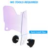 Clear Purple Football Visor, Football Helmet Visor for Adults&Youth, Eye Shield Visor with Football Visor Clips, Easy Install Football Visors for Helmet Football Protection Gear view 3
