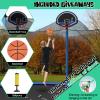 Giantex Trampoline with Basketball Hoop, 12 Ft Trampoline for Kids and Adults with Ladder, ASTM Approved Outdoor Large Recreational Trampoline with Net for Backyards, Park view 3