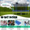 Giantex Trampoline with Basketball Hoop, 12 Ft Trampoline for Kids and Adults with Ladder, ASTM Approved Outdoor Large Recreational Trampoline with Net for Backyards, Park view 4