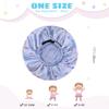 Hat Hut Kids Satin Bonnet Sleep Cap for Curly Hair - Adjustable Silk Cap for Baby Sleeping - Toddler Child Hair Bonnet (Unicorn 3) view 3
